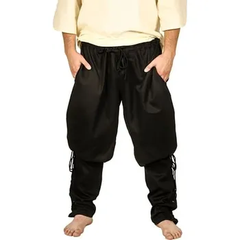 Karnevalový kostým imago Bavlněné kalhoty zúžené - černé, velikost M