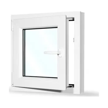 Okno Plastové okno 60x60 cm (600x600 mm) | Bílé | Otevíravé i sklopné | Levé | 6 komor | 80 mm