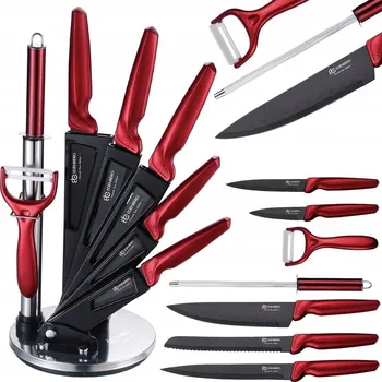 Kuchyňský nůž Edenberg EB-951 sada nožů 8 ks červená 