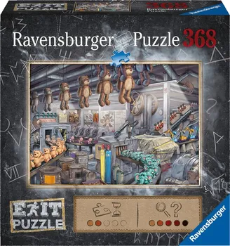 Puzzle Ravensburger Exit Puzzle V továrně na hračky 368 dílků