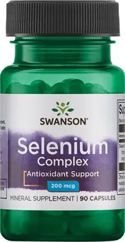 Swanson Selenium complex Selen Glycinát 200 mcg 90 cps.