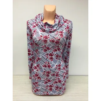 Dámská halenka halenky a trička, Barva Červená, Velikost XXXL 54, Materiál 96% Viskoza 4% Lycra