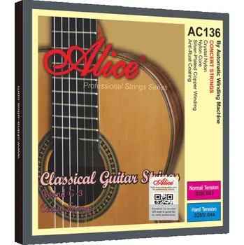 Struna pro kytaru a smyčcový nástroj Alice AC136-H Classical Guitar Strings, Hard Tension