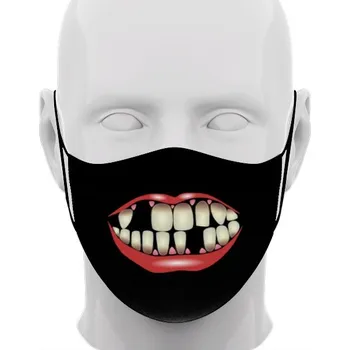 rouška Rouška s potiskem Rouška - bezzubka černá