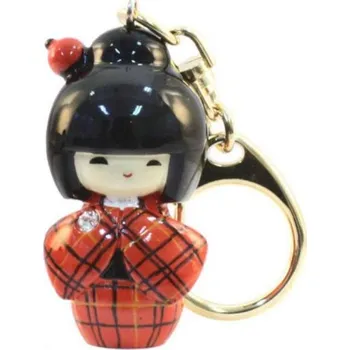 Klíčenka panenka Kokeshi Kasuri