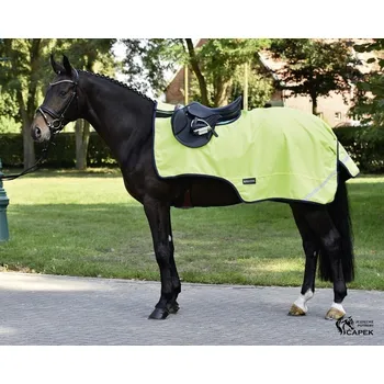 Deka pro koně Bederní deka Busse -SHINE- - Neon žlutá - 125cm