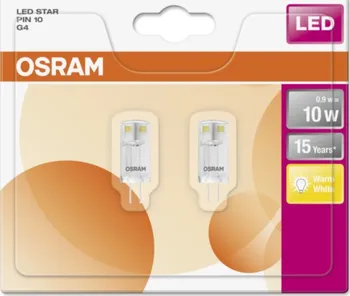 Žárovka Osram LED Star Pin CL 0,9W G4 2700K 2 ks