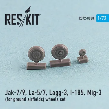 Plastikový model Reskit 1/72 Wheels for ground airfields (Yak-7/9,...