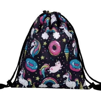 Školní sáček Woodrow Gymsack - Vak na záda Jednorožec - Unicorn - multi
