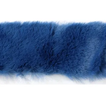 Stuha Kožešinový pás 4 cm - tm.modrý - 1,5 m