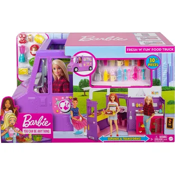Panenka Mattel Barbie hrací set s potravinářským vozíkem