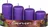 Emocio Adventní svíčky stupňovité 4 cm 4 ks, tmavě fialové