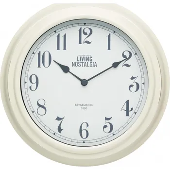 Hodiny Kitchen Craft Living Nostalgia krémové