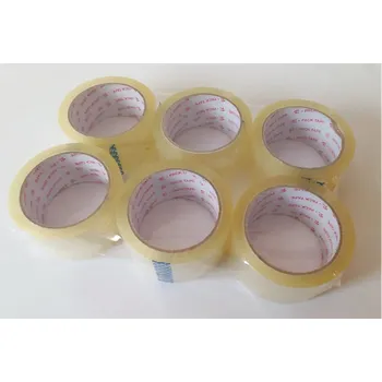 Lepicí páska Solvent lepící páska, transparentní, 50 mm x 66 m, 6 rolí