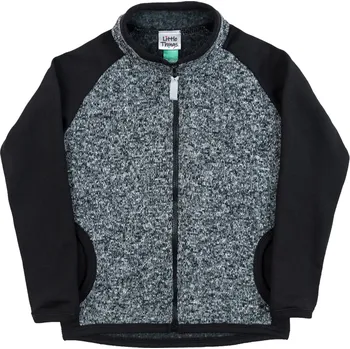 Dámská mikina tmavě šedá svetrovinová mikina se stojáčkem