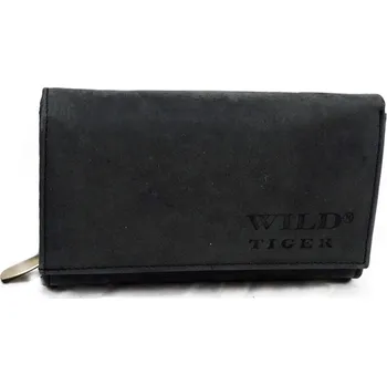 Peněženka Dámská kožená peněženka Wild tiger 555 Barva: Černá