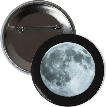 Odznáček s potiskem Měsíc - placka