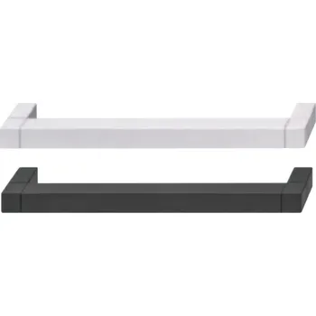 Úchytka nábytková, hranatá v barvách šedý/černý elox barva Šedý elox, varianta velká