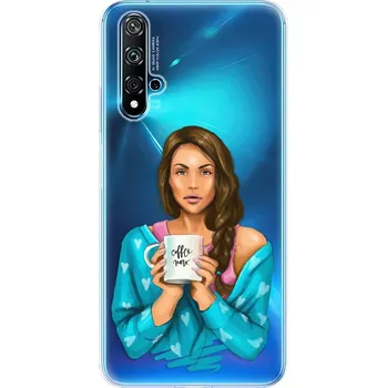 Pouzdro na mobilní telefon Odolné silikonové pouzdro iSaprio - Coffe Now - Brunette - Huawei Nova 5T