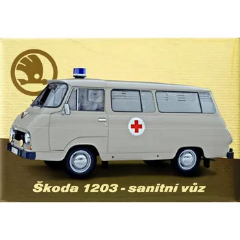 Dekorativní magnet Magnetka ŠKODA 1203 sanitní vůz