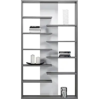 Knihovna Regál Zonda 120 cm Bílý/Šedá