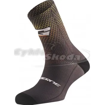 Pánské cyklistické tretry G.HEXAGON LONG SOCKS BLACK-RED-ORANGE-YELLOW - ponožky