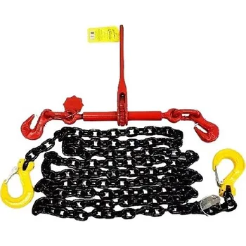 Upínací popruh Kotvící řetěz s ráčnovým napínákem dvoudílný 8m - 10t