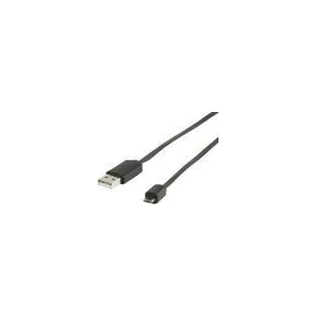 Datový kabel Kabel USB2.0 typ A - micro USB typ B, černý - 1m