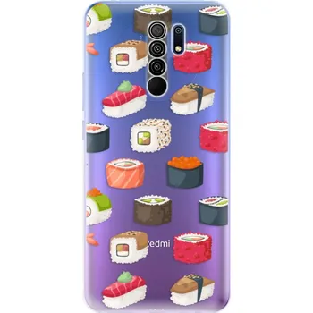 Pouzdro na mobilní telefon Odolné silikonové pouzdro iSaprio - Sushi Pattern - Xiaomi Redmi 9