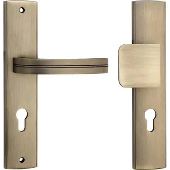 Stavební výplň Klika Madge WB72 patina mat ľevá