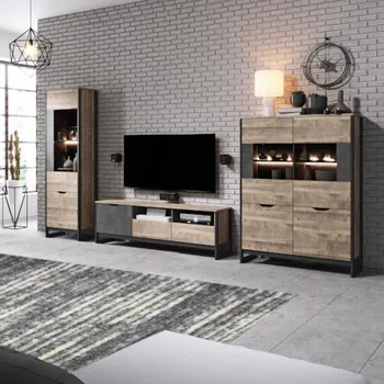 Obývací stěna Obývací Stěna Arden 270cm Dub Sand Grande/Matera