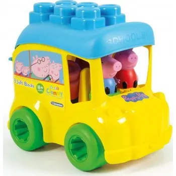 ostatní stavebnice Clementoni Soft Clemmy 17248 školní autobus Prasátko Peppa 8 dílků