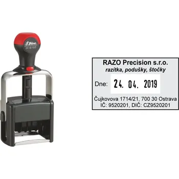 Razítko Datumové razítko Shiny H-6103 Heavy Duty, vlastní text 50 x 30 mm