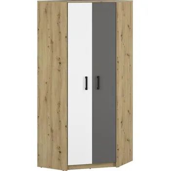 Šatní skříň Skříň Fini 82cm Dub Artisan/Bílá/Antracit
