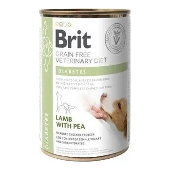 Brit VD Dog GF Diabetes Lamb with Pea konzerva 12x 400 g