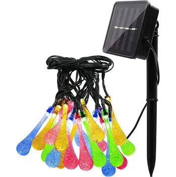 Vánoční osvětlení Solar R30/06 solární světelné rampouchy 30 LED RGB