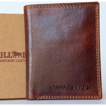 Peněženka Celá kožená peněženka Bullburry z pevné hlazené hovězí kůže s ochranout dat (RFID)