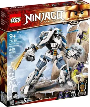 stavebnice LEGO Ninjago 71738 Zane a bitva s titánskými roboty