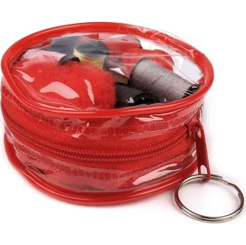 Šitíčko v pouzdře DENI, barva 2 červená