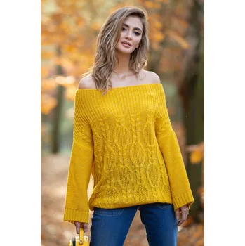 Dámský svetr Glara Dámský svetřík s odhalenými rameny 596639