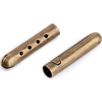 Kovová koncovka na šňůru Ø4 mm, barva 2 staromosaz