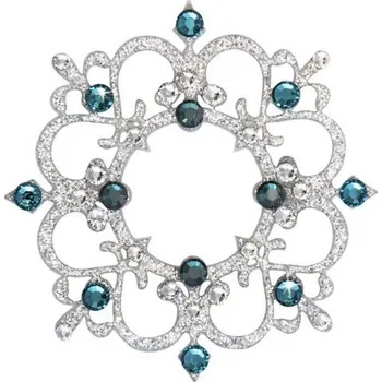 Náhrdelník SO.nia BareSkin Jewels Nalepovací šperk na tělo Rome Stříbrná & Zelená