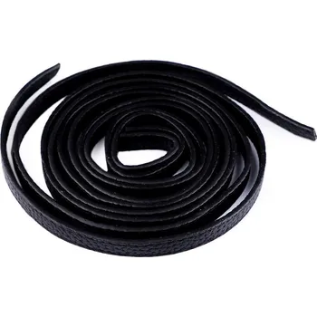 Ucha na tašky prošitá - polotovar, barva 4 černá