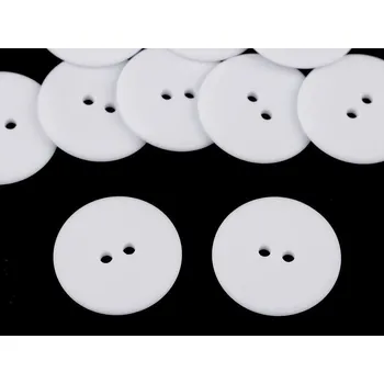 Knoflík Knoflík velikost 48", barva 11 bílá