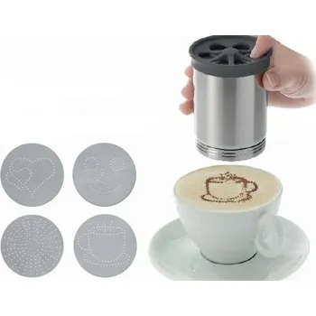 Zdobítko na kávu 4 obrazce