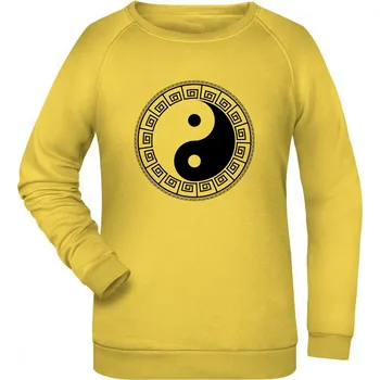 Pánská mikina TUKAN AGENCY Dámská mikina basic Jin Jang Barva: Žlutá, Velikost: M