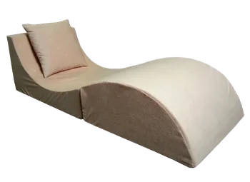Křeslo e-matrace Skládací relaxační křeslo béžové