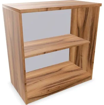 Policová skříň Kancelářská skříň - regál, v x š x h: 825 x 800 x 445 mm, barva ořech