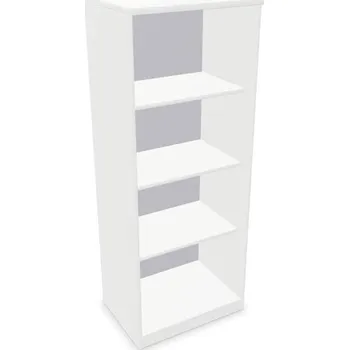 Policová skříň Kancelářská skříň - regál, v x š x h: 1545 x 600 x 445 mm, barva bílá