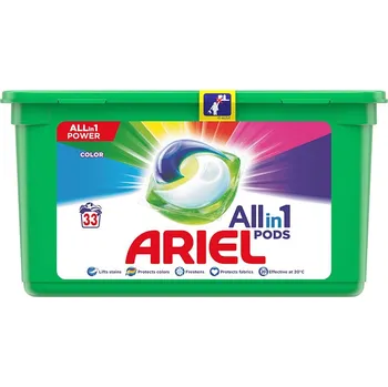 Tableta na praní Ariel All in 1 Color Gelové tablety na praní 33 ks